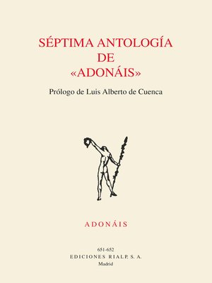 cover image of Séptima antologia de Adonáis